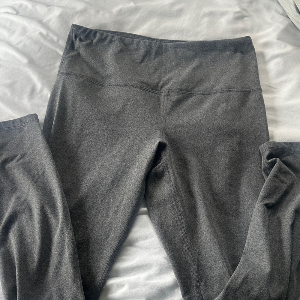 Reebok Womens  Gray High-Waist Active Leggings